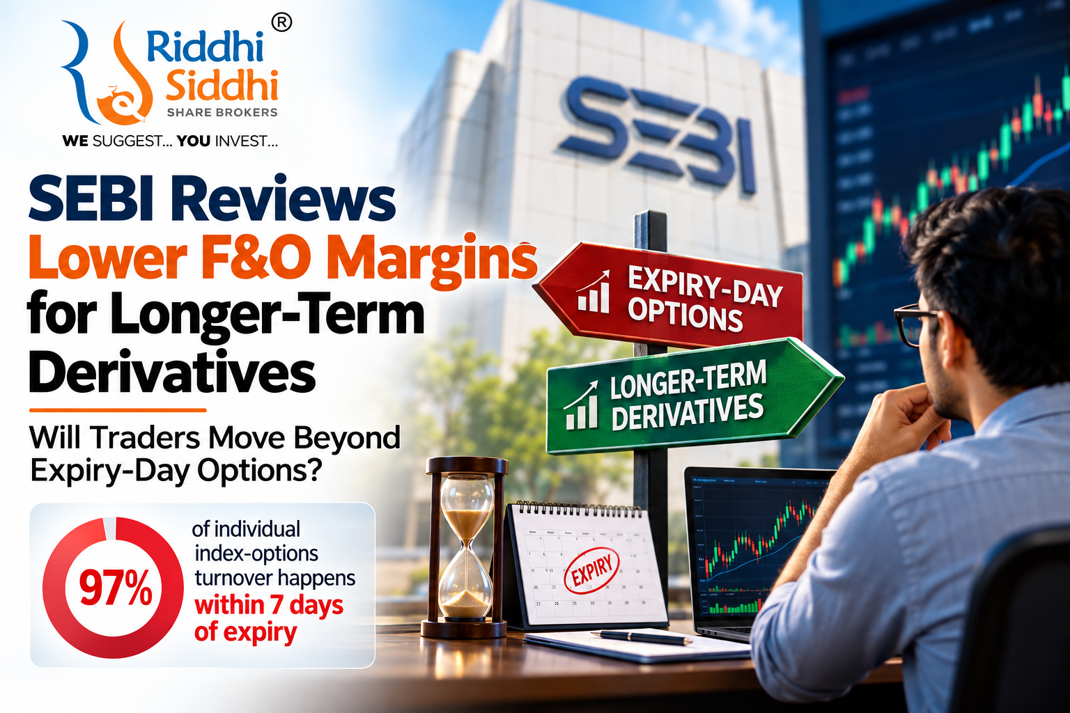 SEBI F&O margin rules for longer-term derivatives explained by Riddhi Siddhi Share Brokers